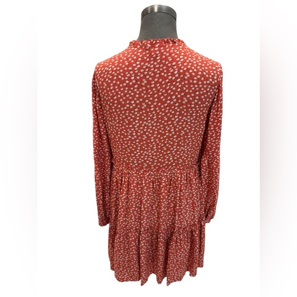 Rails Everly Carmine Daisies Tiered Mini Dress (XS) - Picture 6 of 16